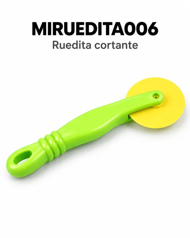 Ruedita cortante 17,8 cm para masa y plastilina