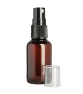 Envase spray redondo Rociador 30ml AMBAR. PET