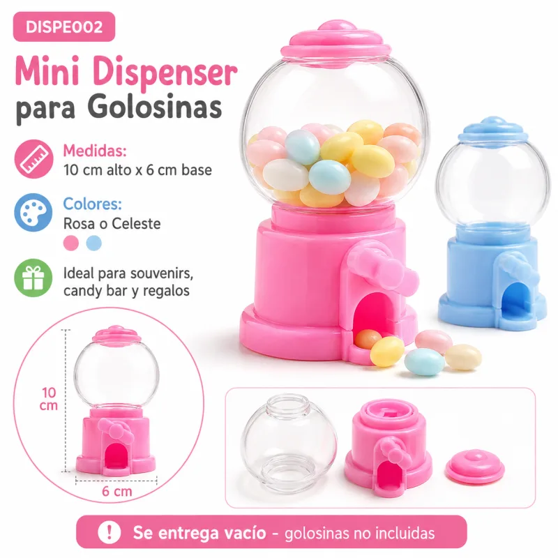 Mini dispenser de golosinas
