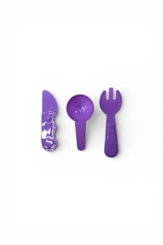 Herramientas para masas infantiles. Cuchillo cuchara tenedor surtidos